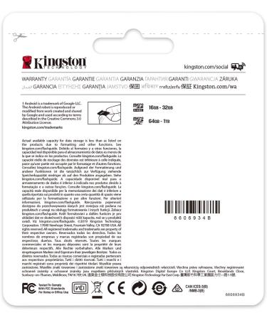Kingston 32GB microSDHC Canvas Select Plus Memory Card + Adapter | 100MB/s Read Speed | A1 Class10 UHS-I | Fast 32GB MicroSD Card - Buy Online on GoSupps.com