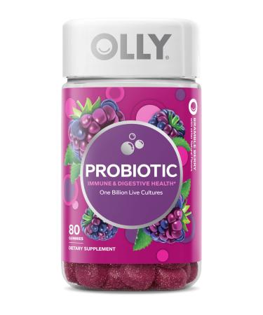 OLLY Probiotic Gummy immune digestive Health - 80 Gummies