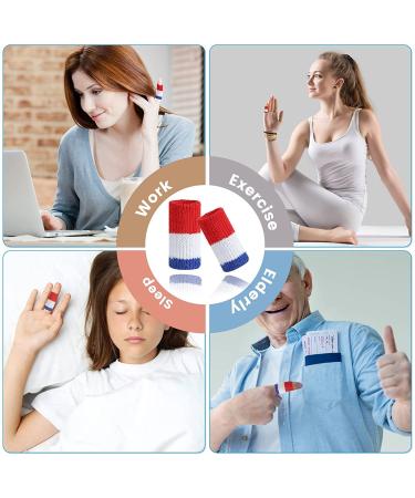 20-Piece Finger Protection Bandage Set | Stretchy Covers for Arthritis Injury & Sports | Red & White - Buy Online on GoSupps.com