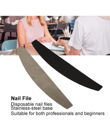Nail Files Set Interchangeable 100 Pieces Files for Gel Nails with Stainless Steel Board Change Files Set with Metal Half Moon Board for Natural Nails Toenails and Gel Nails - Buy Online on GoSupps.com