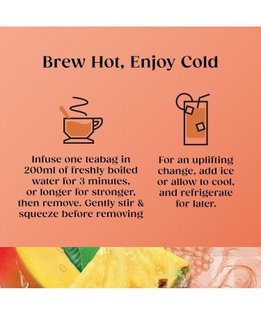  Twinings Twinings Focus 2 x 20 tea bags with mango pineapple and ginseng - Buy Online on GoSupps.com