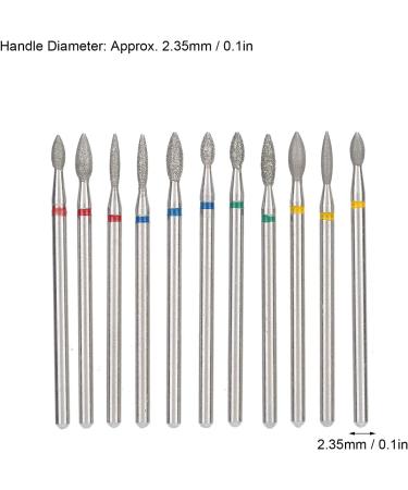 Professional Diamond Nail Drill Bits Set for Acrylic Gel Nails - Electric Manicure File Kit - Buy Online on GoSupps.com