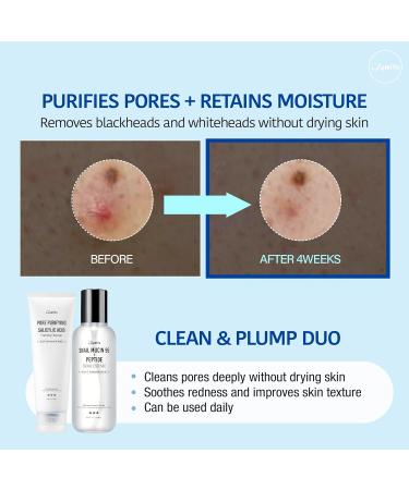 JUMISO Pore-Purifying Salicylic Acid Foaming Cleanser - Korean Face Wash with 0.5% BHA Blue Clay - Oil Control Low pH Non-Comedogenic Glass Skin Texture Improvement - All Skin Types Daily Use 4.23 oz. - Buy Online on GoSupps.com