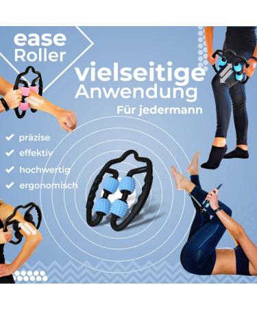 Ease Zone Muscle Massage Roller - Anti-Cellulite Self-Massage Device for Legs Thighs Calves Neck & Arms - Trigger Point & Fascia Relief - Buy Online on GoSupps.com