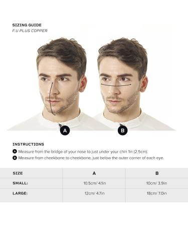 NAROO F.U Plus Copper - Reusable Anti Dust Breathable Sports Face Mask for Cycling Running for Men & Women (Large Gray) - Buy Online on GoSupps.com