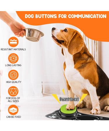 Reaque Buzzer for Dogs - Pack of 4 Interactive Sound Buttons with Recording Function for Training & Communication - Buy Online on GoSupps.com