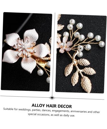 FOMIYES 1pc Hairpin Wedding Hair Tiaras for Women Hair Barrettes for Women Hair Accessories for Women Wedding Bridal Hair Barrette Flower Hair Clips for Women Side Clip Alloy Lace Miss - Buy Online on GoSupps.com