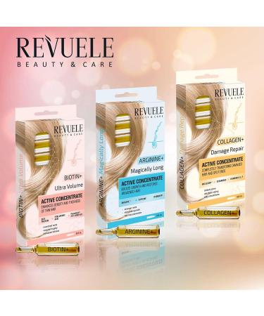 Revuele Ampoules Active Hair Concentrate Arginine + Magical Long 5 ml 100% Pure Natural and Organic Promotes New Hair Growth and Containing Volume White - Buy Online on GoSupps.com