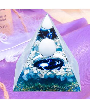 Crystal Pyramid Zodiac Capricorn Orgone Pyramid Healing Crystal Postive Energy Crystal Healing for Yoga Meditation Stress Reduce (Capricorn B)