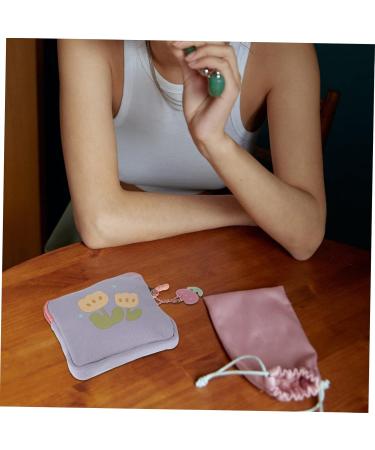 Gleavi Mini Travel Makeup Bags Set - 2 Portable Napkin Holders for Women - Period Pads & Culture Bags - 11.5x11.5x2cm - Buy Online on GoSupps.com