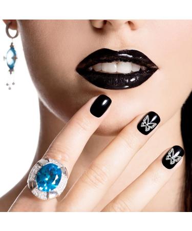 WOKOTO 30 Pcs Silver 3D Butterfly Nail Charms with Rhinestones - Nail Art Decorations Kit - Buy Online on GoSupps.com