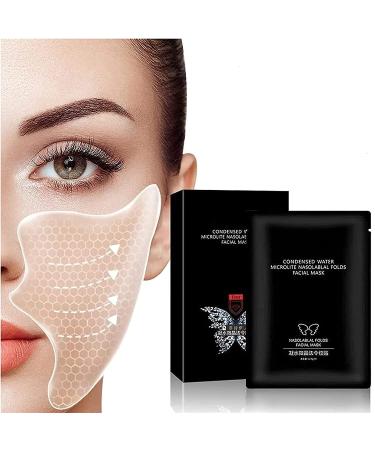 Dayeer hyaluronic acid microcrystalline lifting decree patch beauty face nutrition wrinkle removal lift sticker instant beauty nasolabial fold anti-fold mask anti-aging sticker face (10 pair)