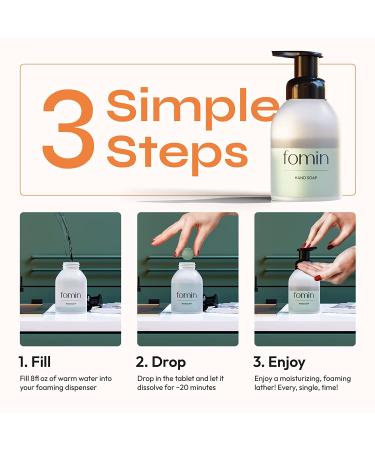 FOMIN Foaming Hand Soap Tablets (16 Count) - Variety Pack Sustainable Refills - 128 fl oz total - Buy Online on GoSupps.com