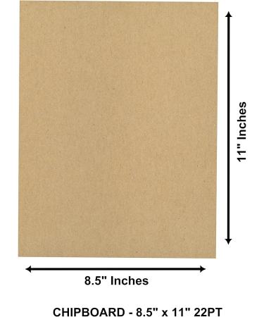 Chipboard Sheets 8.5 x 11 - 100 Sheets of 22 Point Kraft Board for Crafts - Alternative to MDF & Cardboard - Buy Online on GoSupps.com