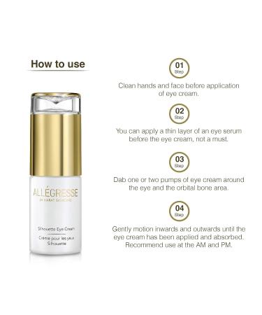ALL GRESSE 24K Anti-Aging Gold Eye Cream - Moisturizing Quick-Absorbing Formula with Natural Oils & Antioxidants - 1 Oz - Buy Online on GoSupps.com
