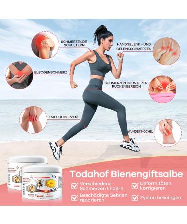 Todahof Bienenergift Ointment - 2 PCs Bee Cream for Pain Relief | Bienergiftsalbe for Arm Waist Legs & Feet - Buy Online on GoSupps.com