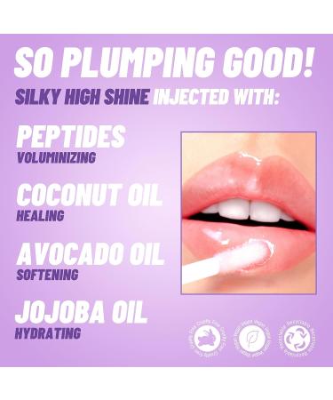 POP Beauty Plump Pout Clear Ice Plumping Lip Oil 0.3 Oz | Hydrating Gloss with Long-Lasting Nourishment - Buy Online on GoSupps.com