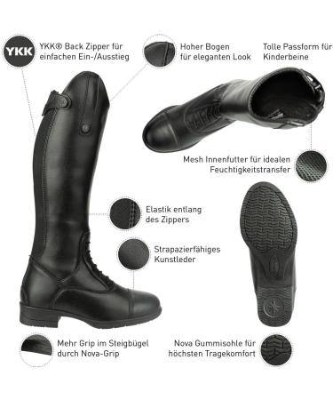 Suedwind Children's Riding Boots Nova Kids Fun - Comfortable Breathable Water-Repellent Tournament-Compliant Size 36 EU - Buy Online on GoSupps.com