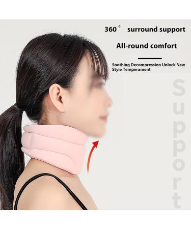 Neck Tension Reliever Neck Brace for Neck Pain and Support Soft Cervical Collars for Sleeping Support Neck Brace for Anti snoring and Neck Pain Support (Black) - Buy Online on GoSupps.com