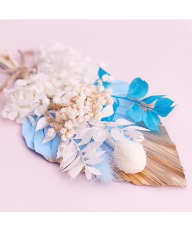 Dried Flowers for Cake Decoration & Crafts - Blue Gold & White Palm Spear | The Baked Studio - Buy Online on GoSupps.com