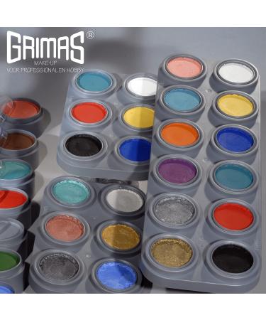 Grimas Professional Water Make-Up Palette A+B | 24x2.5ml High-Quality Face Painting & Carnival Make-Up | Multicolored WMUP24 - Buy Online on GoSupps.com