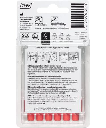 Buy TEPE Interdental Brush X-Soft 0.5mm - 6 Pack | Best International Shipping & Dental Care - Buy Online on GoSupps.com