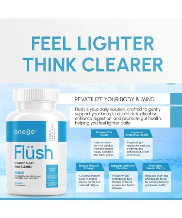 ONE8E Fl sh Herbal Gut Health & Digestion Supplement | Herbal Cleanse for Better Digestion Bloating & Gas Relief with Botanical Ingredients | Natural Gas and Bloating Relief for Women and Men - Buy Online on GoSupps.com