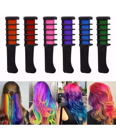 RIYAN 1Pc Disposable Fashion Color Temporary Hair Coloring Color Comb Dyeing Hair Dyeing Pigment Small Comb - Buy Online on GoSupps.com