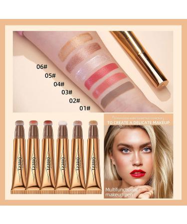 SUMEITANG Liquid Highlighter Wand Cream | Face Contour & Brightening Stick #04 White | Long-Lasting Waterproof Formula - Buy Online on GoSupps.com