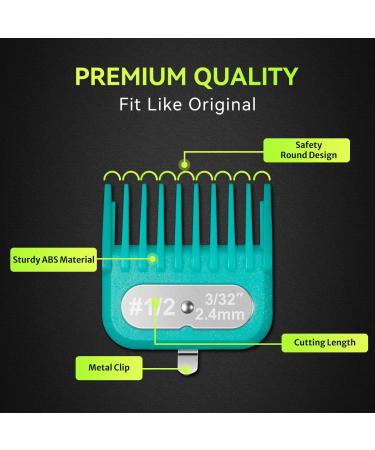 Shop 3 Clipper Guards for Andis & Oster - Replacement Guides Size #0 1/2 1 | International Shipping Available - Buy Online on GoSupps.com
