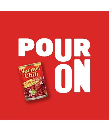 Hormel Less Salt Chili with Beans 15oz (Pack of 8) - Low Sodium, High Flavor - Buy Online on GoSupps.com