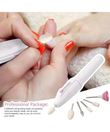 Electric P EEN Cordless Electric Nail File Manicure Peedicure Tool with 5 Nail Drill Portable Electric Nail Drill Rechargeable Electric Nail File Nail File for Nail Care Trim Polish - Buy Online on GoSupps.com