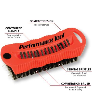 Versatile Scrub Brush with Ergonomic Handle & Disinfectant Dispenser - Deep Clean & Magnetic Pickup for Metal Bits - Buy Online on GoSupps.com