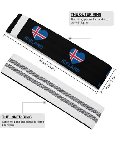 Love Iceland Resistance Bands - Non-Slip Leg & Booty Yoga Straps for Effective Workouts & Physical Therapy - Buy Online on GoSupps.com