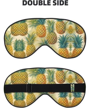 Pineapple Soft Eye Mask Women's Breathable Eye Band Perfect for Travel and Relaxation - Buy Online on GoSupps.com