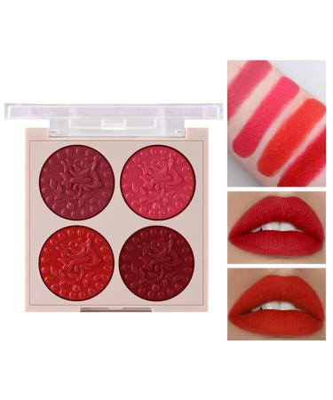 Matte Cream Lip Gloss & High Pigment Lipstick Palette - Professional Makeup Set (1g Pack #02) - International Shipping Available - Buy Online on GoSupps.com