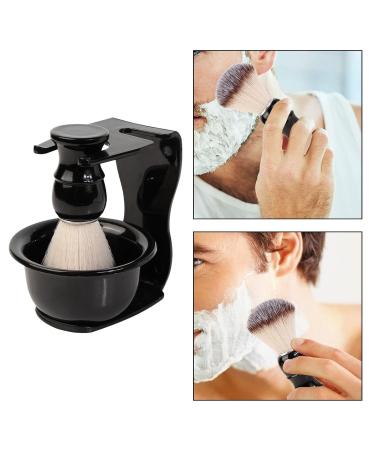 Harayaa 3x Men's Shaving Beard Brush & Soap Bowl Set with Storage Rack - Premium Grooming for Every Man - Buy Online on GoSupps.com
