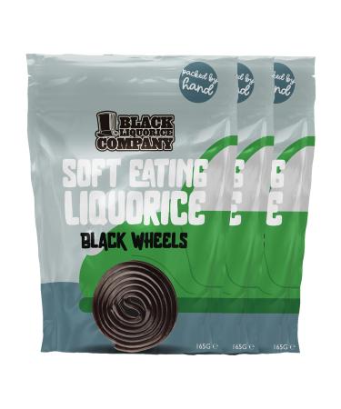 Black Liquorice Company - Black Liquorice Wheels 3 x 165g