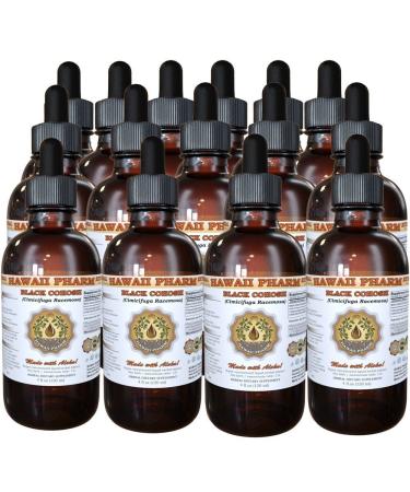 Black Cohosh Liquid Extract Organic Black Cohosh (Cimicifuga Racemosa) Tincture Supplement 15x4 oz