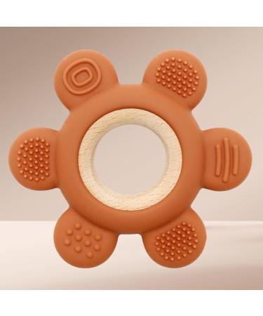 Caja Bei ring Baby - Zahnungshilfe Bitering Flower | Silikon Zubeh r f r Babys ab 3 Monaten (Schokolade) - Internationaler Versand - Buy Online on GoSupps.com
