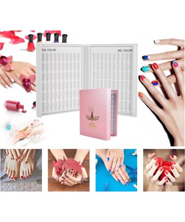SUQ 2pcs Nail Display Books - 216+120 Colors Professional Salon Nail Color Swatches for DIY Nail Polish - Nail Salon Design Board - Buy Online on GoSupps.com