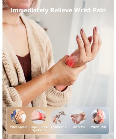 SAKIMA Carpal Tunnel Wrist Brace - Night Support for Men & Women | Pain Relief for Tendonitis Arthritis & Sprains (Medium Size 5.5-8 inch - Buy Online on GoSupps.com