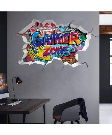 TOARTi Gamer Zone 3D Wall Stickers - Gaming Vinyl Wall Decal for Playstation Decor - Buy Online on GoSupps.com