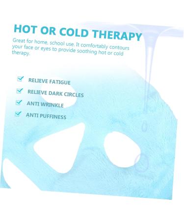 DOITOOL Full Face Gel Pad Ice Beauty Compress Facial Masking Cooling Reusable Gel Covering Full Gel Hot Cold Masking Gel Eye Masking PVC Hot and Cold Miss Ice Pad Gel Cooling Full Face 31x20cm - Buy Online on GoSupps.com