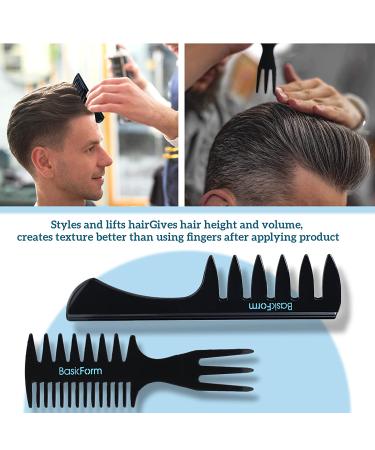 Men's Hair Styling Set - Vent Brush, Round Hair Roller, Comb for Quiff, Pompadour, Slicked-back, Undercut - Buy Online on GoSupps.com