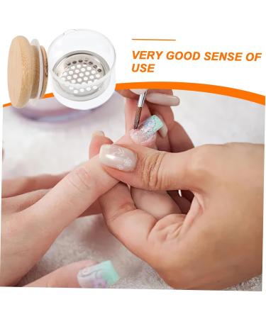 HAPINARY Nail Art Brush Cup Glass Nail Tools Nail Art Tools Manicure Nail Dish with Stainless Steel Mesh Dappen Dish for Acrylic Nails Nail Dish Bowl Nail Dish Cups Bracket Wooden Sequins - Buy Online on GoSupps.com