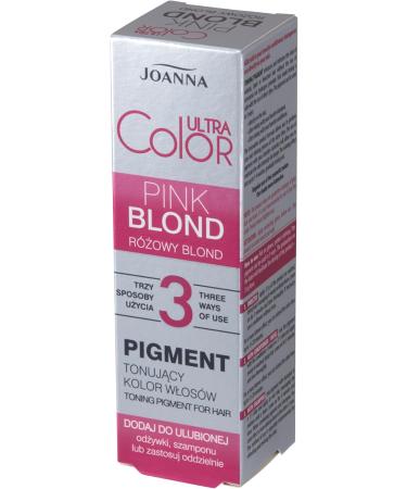 JOANNA Ultra Color Hair Coloring Pigment Neutralizes Unwanted Yellow Tones with Separate Shampoo Pink Blonde 100 ml - Buy Online on GoSupps.com