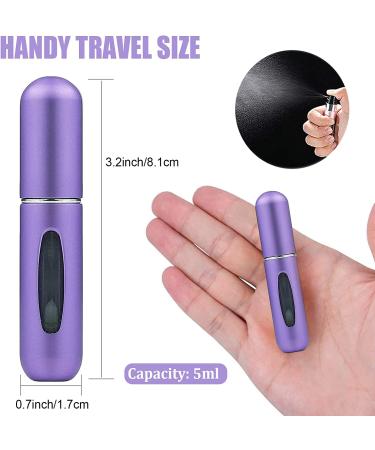 WAEKIYTL Mini Refillable Perfume Atomizer Spray Bottle 5ml Travel Size (2pcs) - Buy Online on GoSupps.com