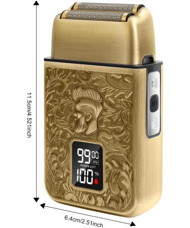 GEC Shavers for Bald Men - Rechargeable Foil Shaver with 3 Speed Settings & LED Display | Ultimate Beard Trimmer & Barber Supplies | Perfect Gifts for Men - Buy Online on GoSupps.com