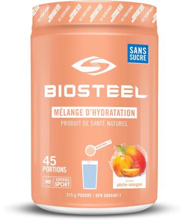 BioSteel Hydration Mix Great Tasting Hydration with Zero Sugar & Hydration Mix Great Tasting Hydration with Zero Sugar and No Artificial Flavours or Preservatives 315 g (Pack of 1) Hydration Mix+Hydration Mix Peach Mango - Buy Online on GoSupps.com